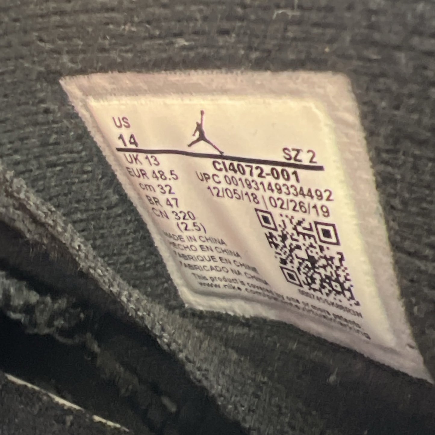 Size 14 - Air Jordan 6 Retro SP Reflections Of A Champion (CI4072-001)