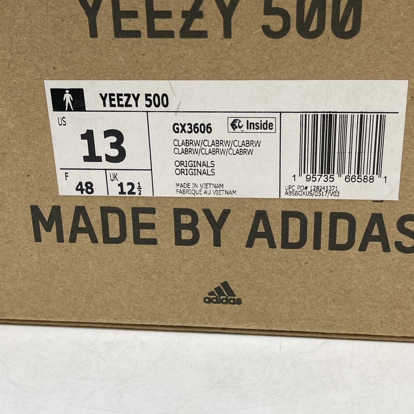 Size 13 - adidas Yeezy 500 Brown Clay Suede Leather (GX3606)