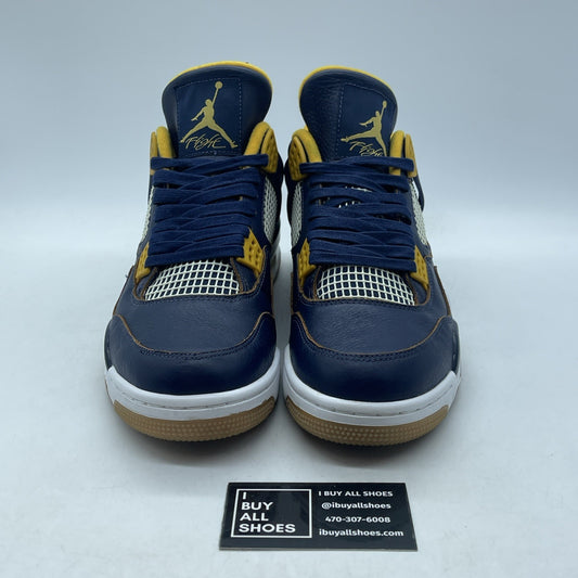 Size 9.5 - Air Jordan 4 Retro Dunk From Above Blue Brown Leather (308497-425)