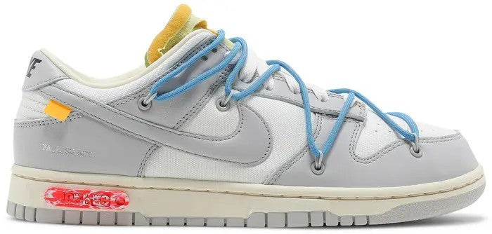 Size 9.5 - Nike Off-White x Dunk Low Lot 10 of 50 Grey Leather (DM1602-112)
