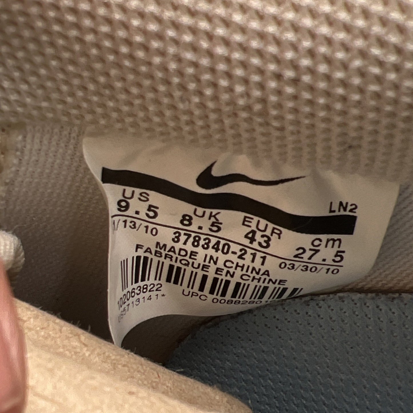 Size 9.5 - Nike Air Force 1 Premium Qs Jones Beach (378340-211)