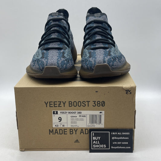 Size 9 - adidas Yeezy Boost 380 Covellite Blue Black Suede (GZ0454)