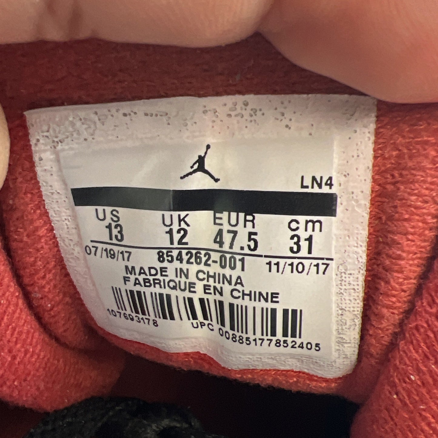 Size 13 - Air Jordan 3 Retro OG Mid Black Cement (854262-001)