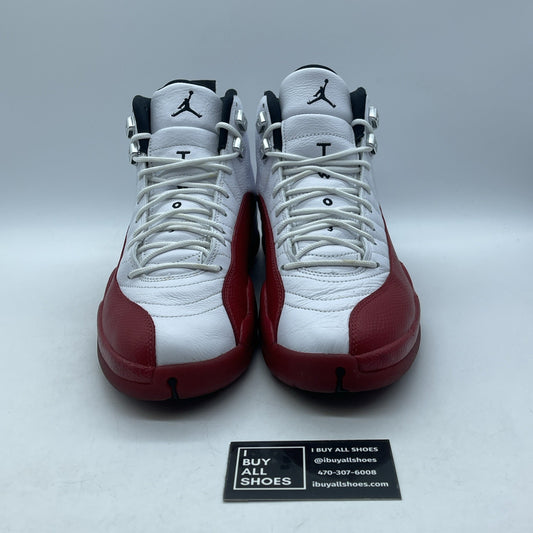 Size 10 - Jordan 12 Retro 2023 Mid Cherry White Red Black Leather (CT8013-116)