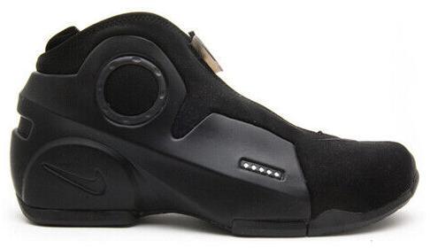 Size 10 - Nike Air Flightposite 2 LE 2009 KG Black Suede Leather (386160-002)
