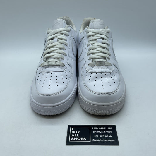 Size 10.5 - Nike Air Force 1 '07 Low Triple White Leather (CE2288-111)
