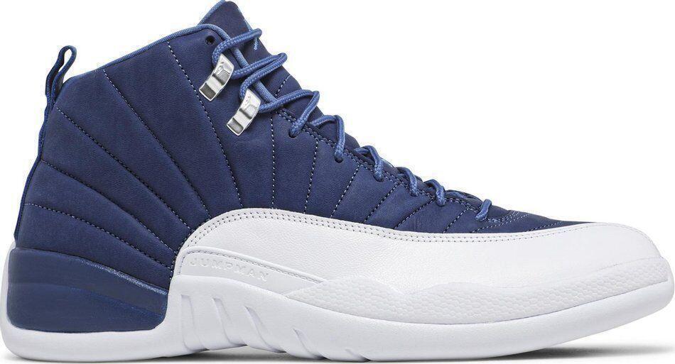 Size 6Y - Jordan 12 Retro Indigo Silver Blue White Leather (DB5595-404)