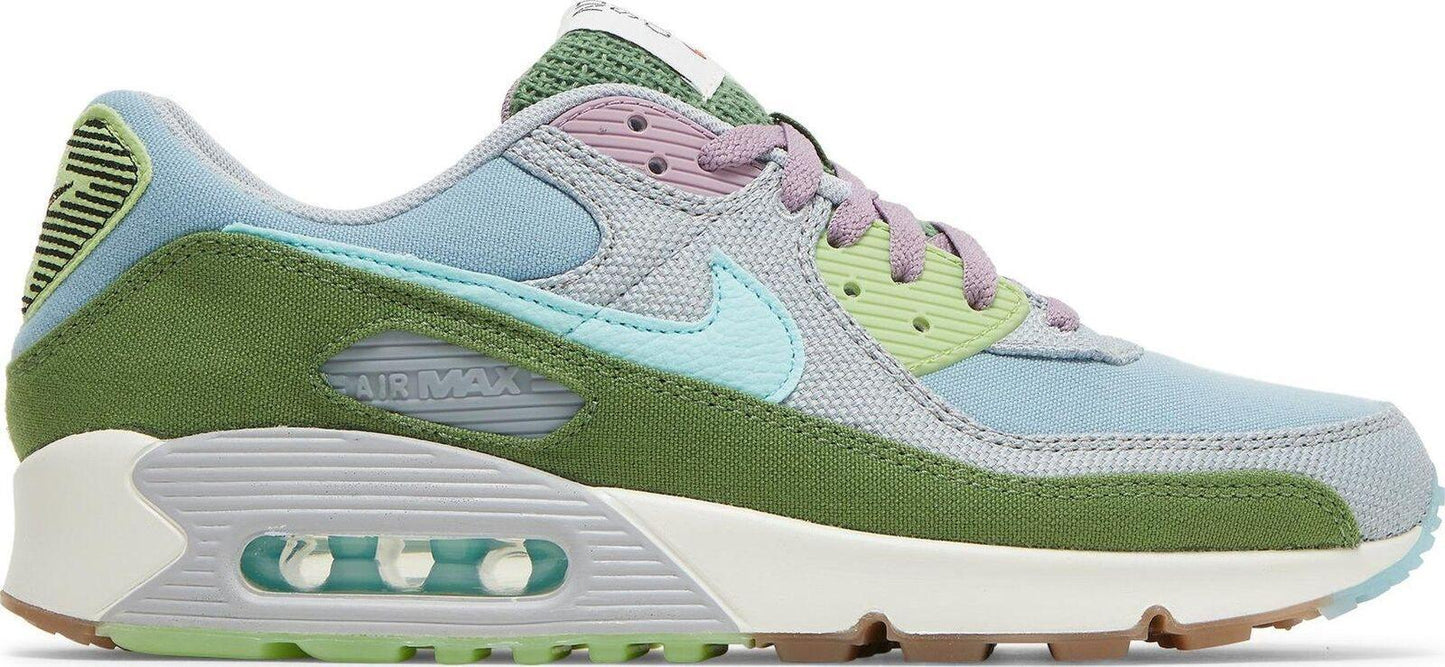 Size 10.5 - Nike Air Max 90 SE Sun Club - Worn Blue Treeline (DM0036-400)