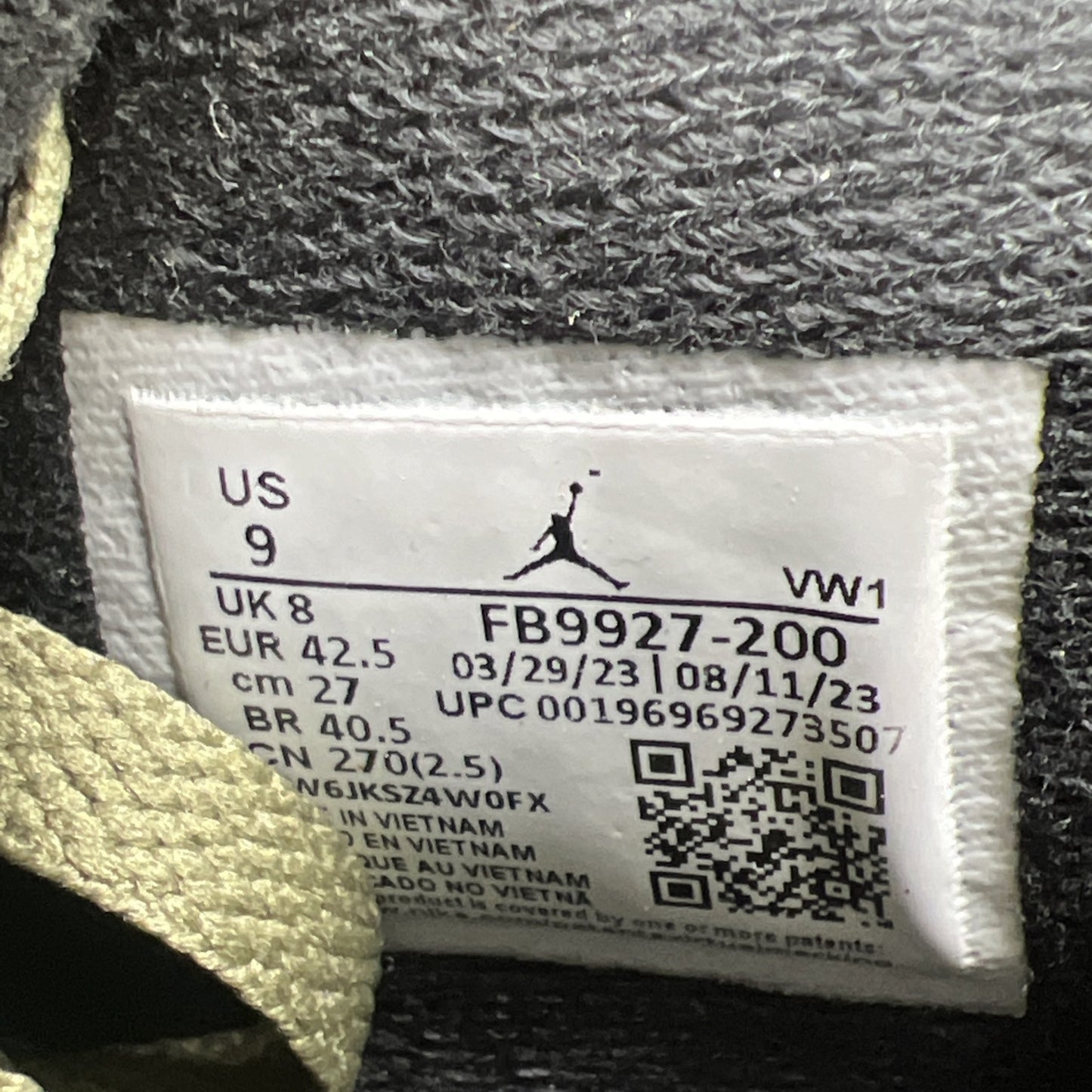 Size 9 - Air Jordan 4 SE Retro Low Craft - Olive (FB9927-200)