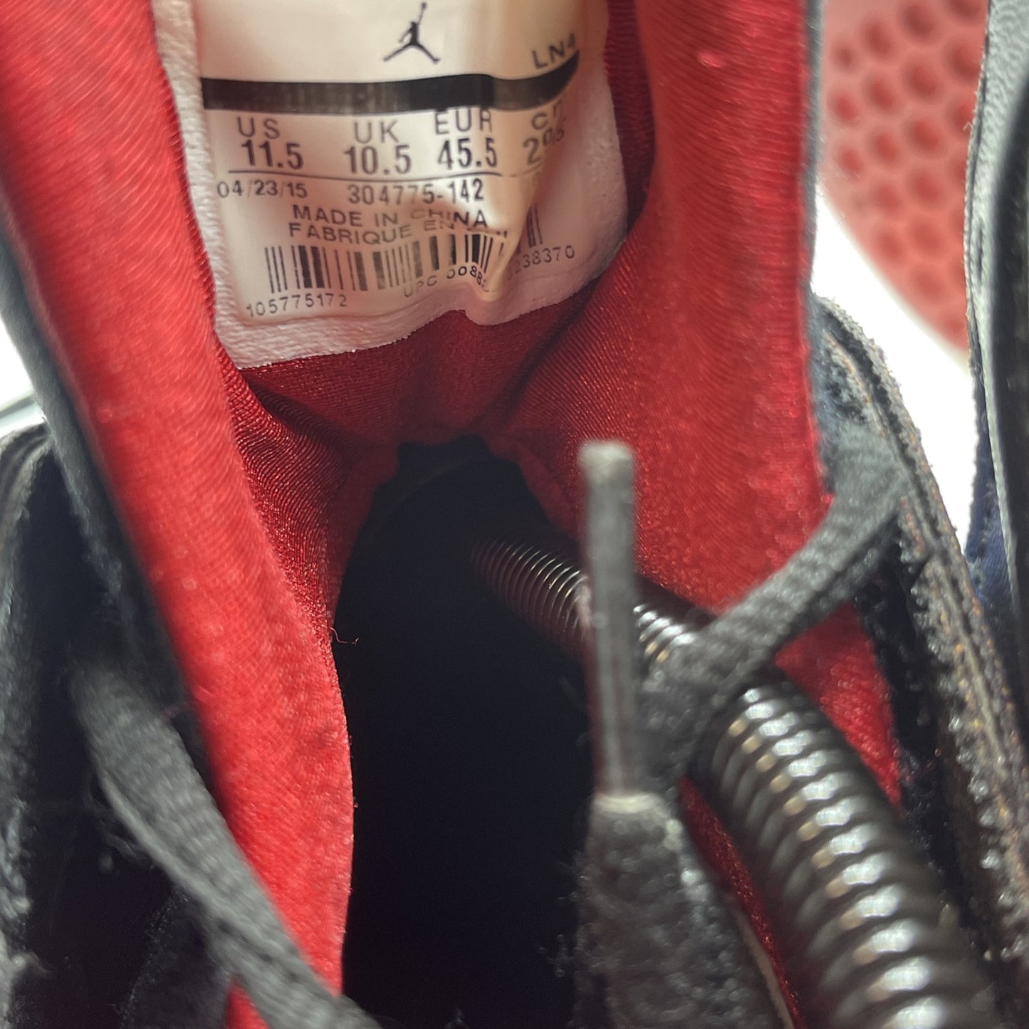 Size 11.5 - Air Jordan 7 Retro Sweater White Blue Red Suede Leather (304775-142)