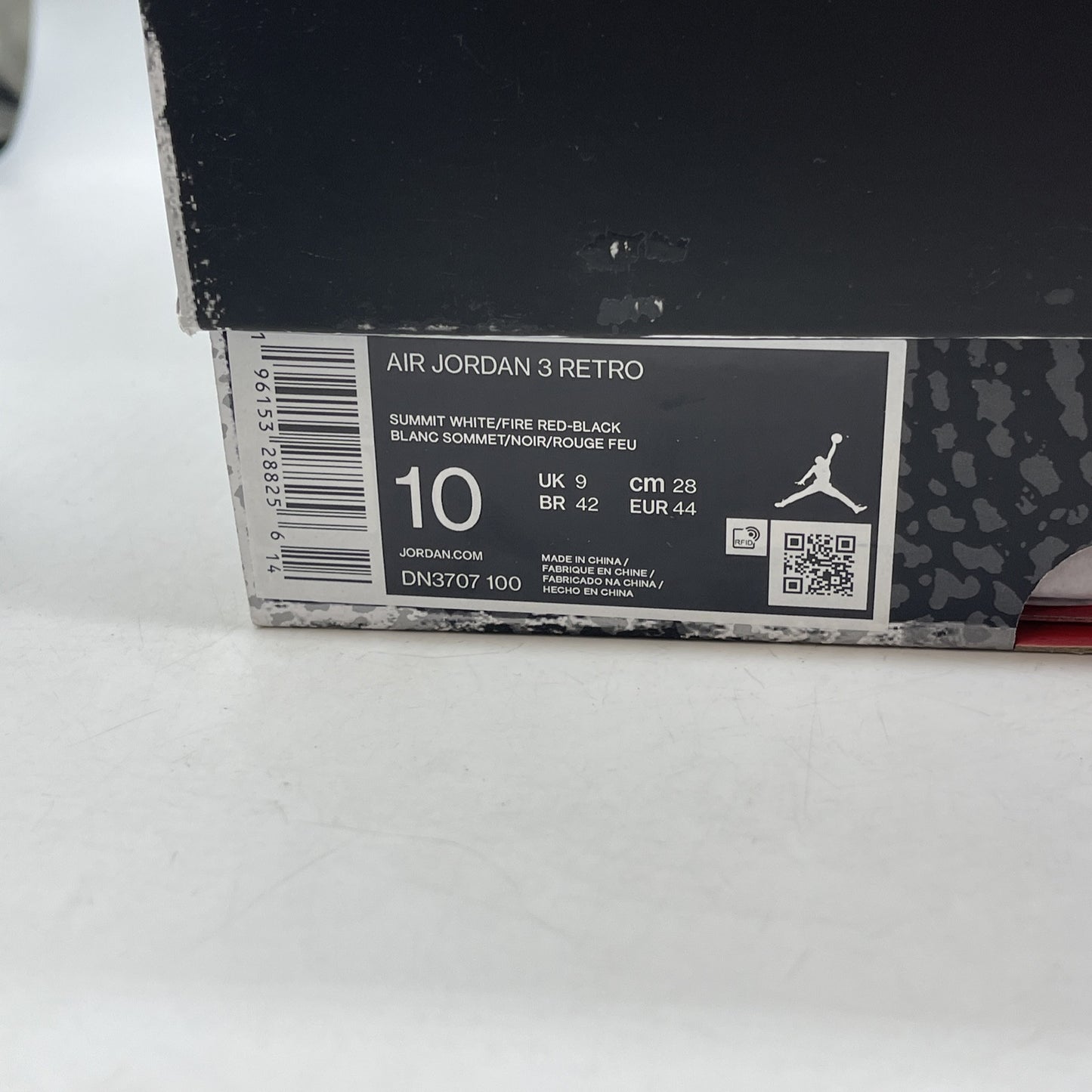 Size 10 - Jordan 3 Retro Mid White Cement Reimagined Gray Black Suede DN3707-100