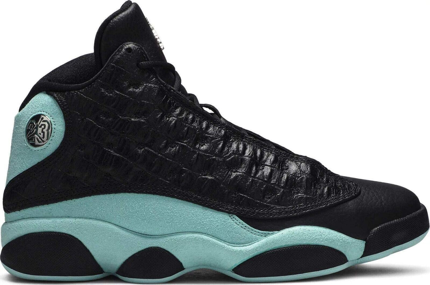 Size 10.5 - Air Jordan 13 Retro Island Green Black Suede Leather (414571-030)