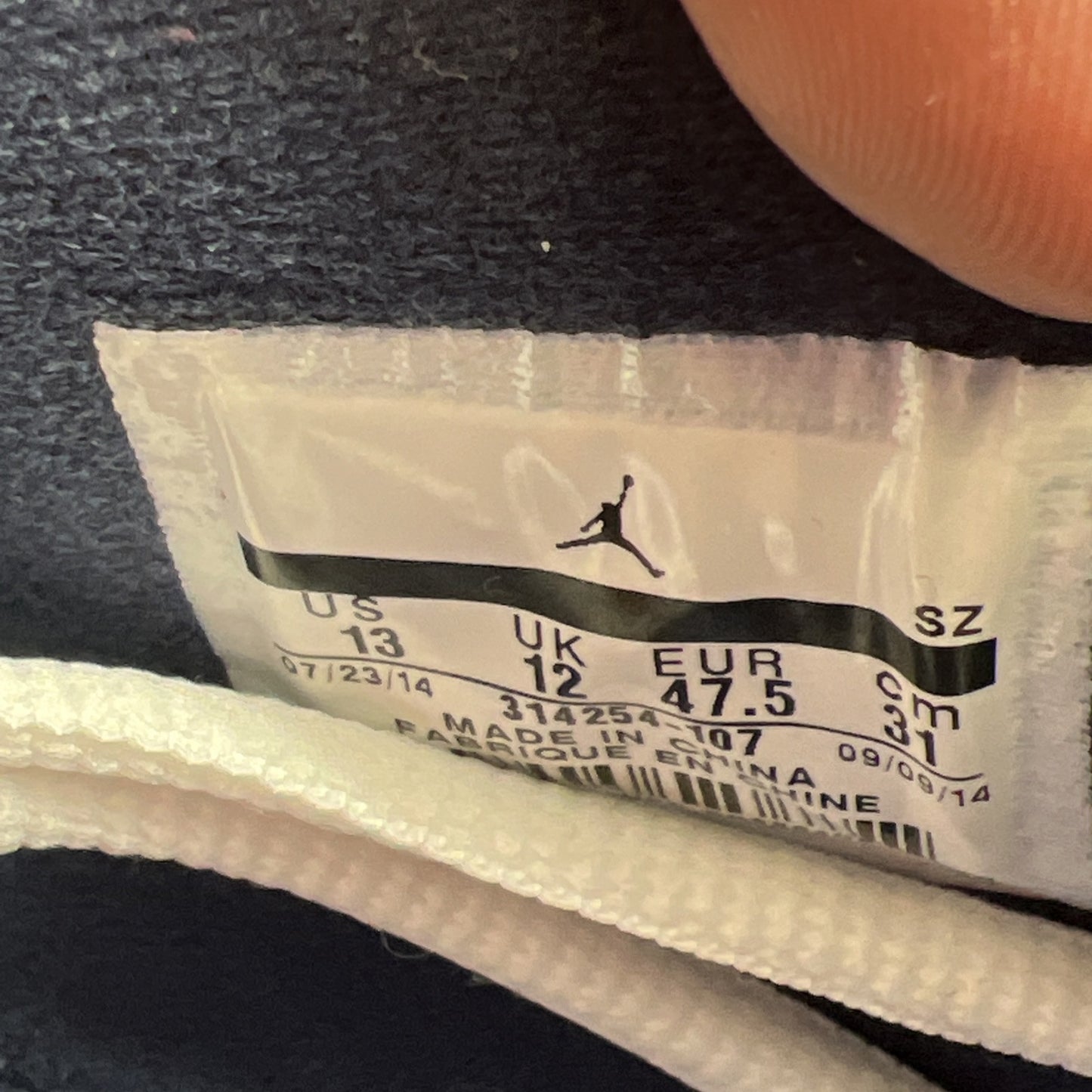 Size 13 - Air Jordan 4 Retro LS Columbia (314254-107)