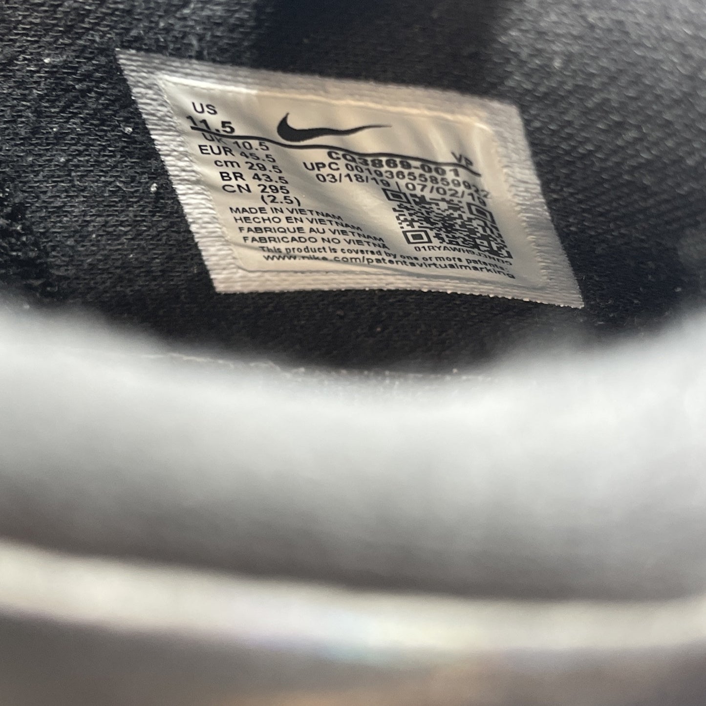 Size 11.5 - Nike Undefeated x Kobe 4 Protro Black Mamba White (CQ3869-001)