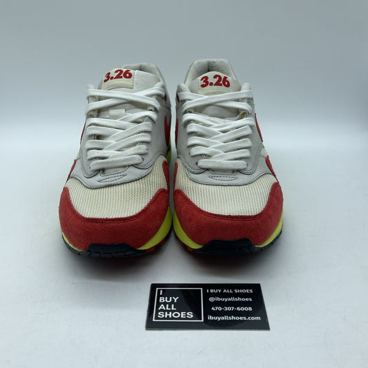 Size 10 - Nike Air Max 1 Premium QS Air Max Day Grey Red Suede (665873-106)