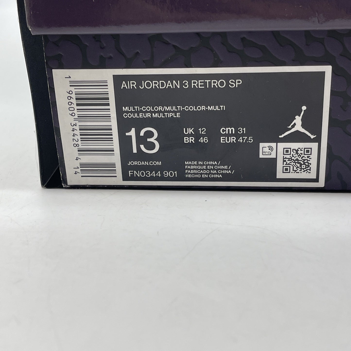 Size 13 - Jordan 3 Retro x J. Balvin Mid Medellin Sunset Suede (FN0344901)