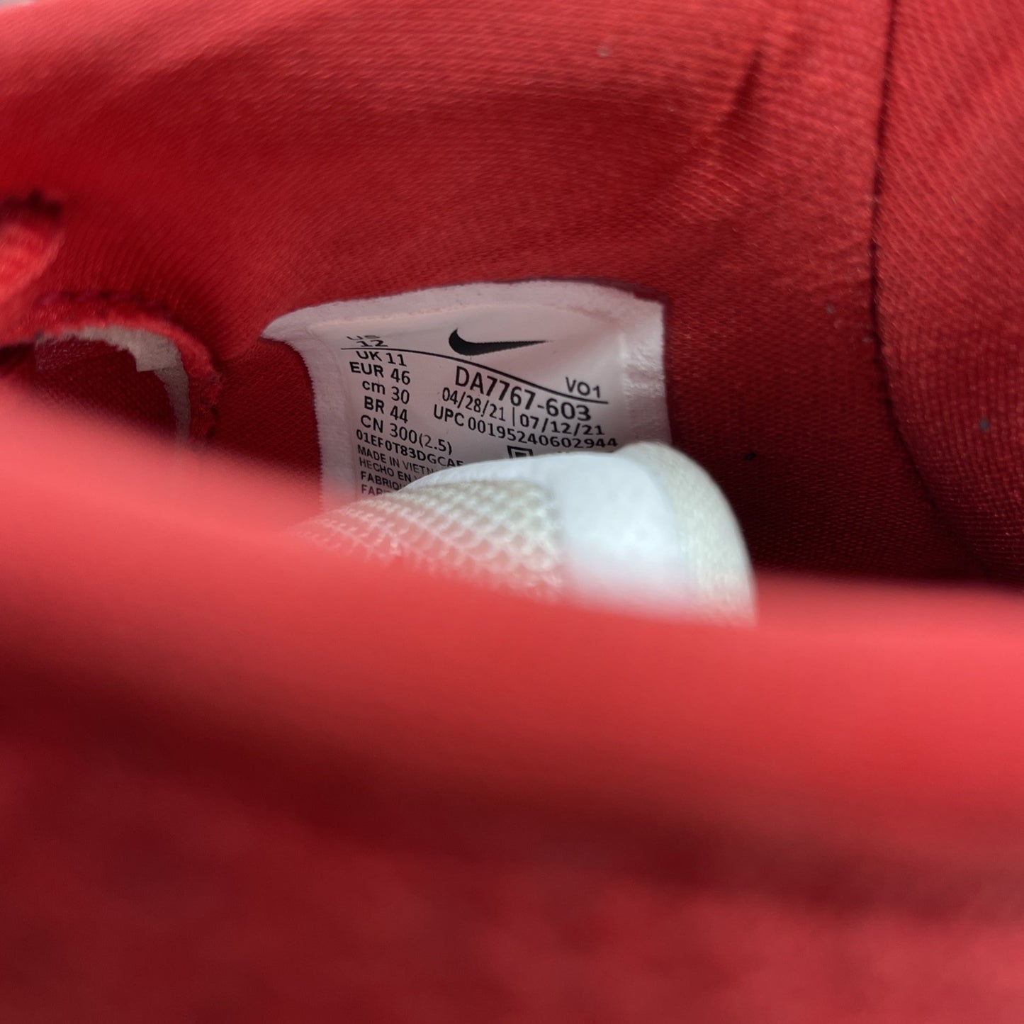 Size 12 - Nike Kyrie 7 TB University Red White Suede Leather (DA7767-603)