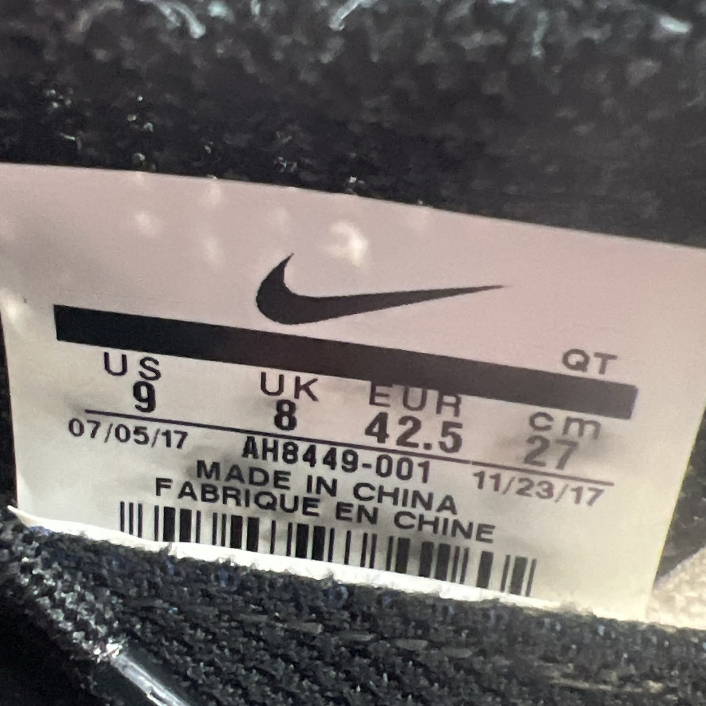 Size 9 - Nike Air VaporMax Black Orange (AH8449-001)