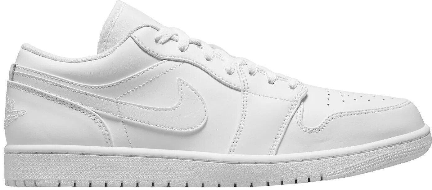 Size 12 - Air Jordan 1 Low Triple White (553558-130)