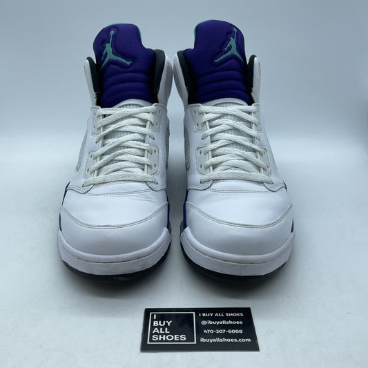 Size 13 - Jordan 5 Retro Grape White Black Leather (136027-108)