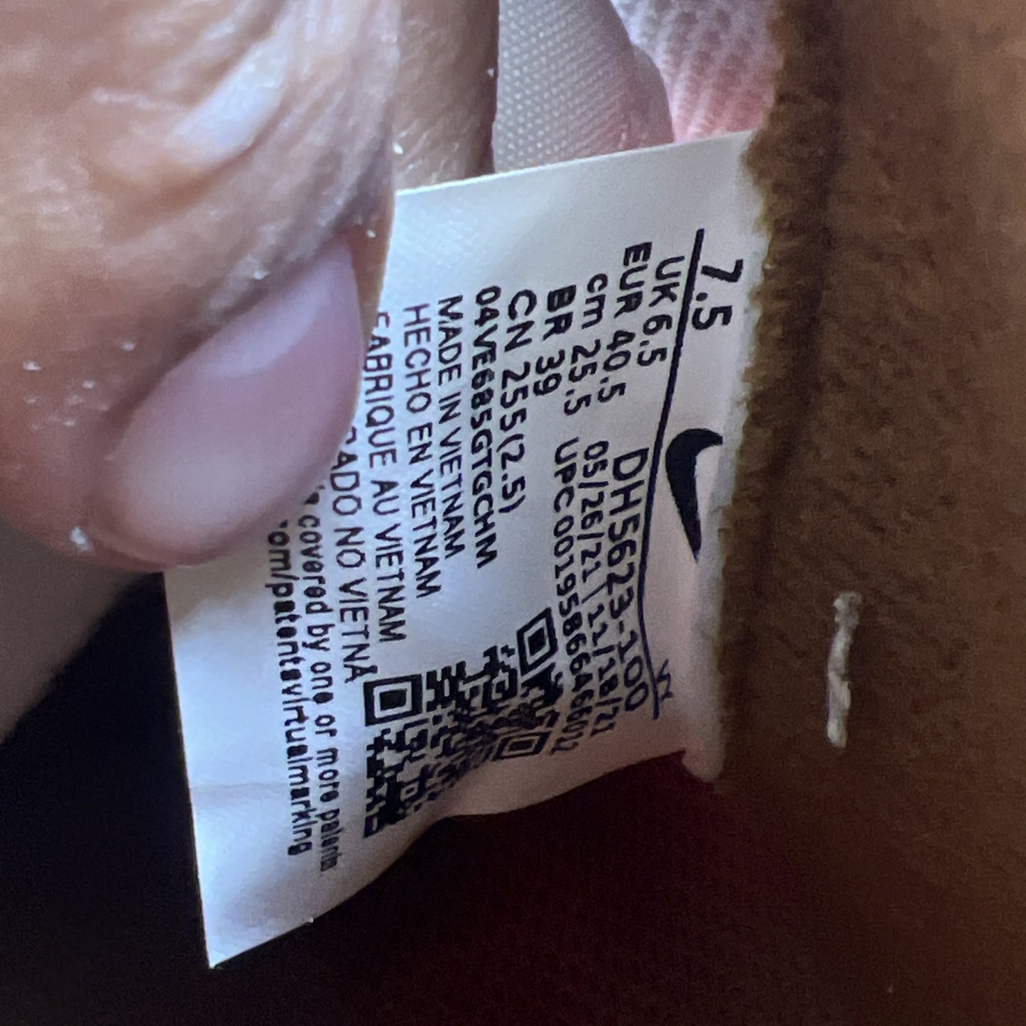 Size 7.5 - Nike Air Force 1 QS Mid Ale Brown (DH5623-100)