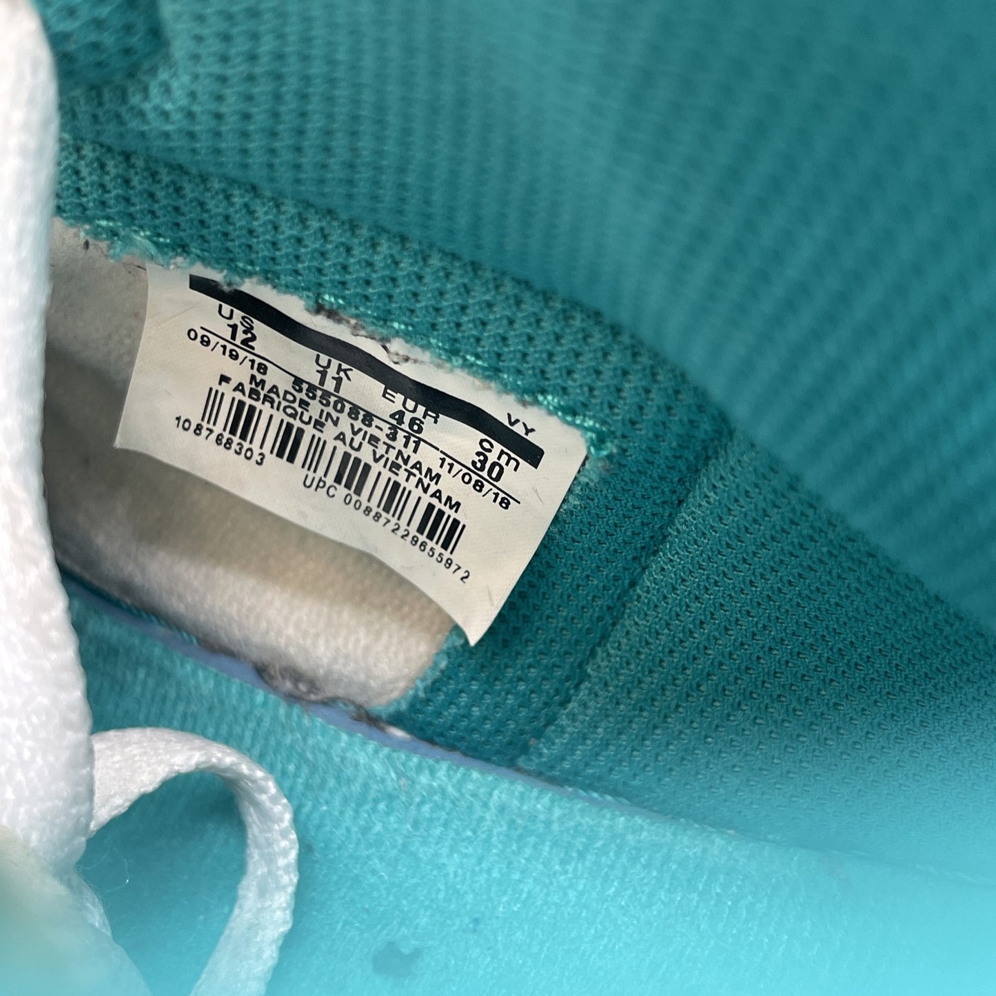 Size 12 - Jordan 1 Retro OG High Turbo Green White Leather Suede (555088-311)