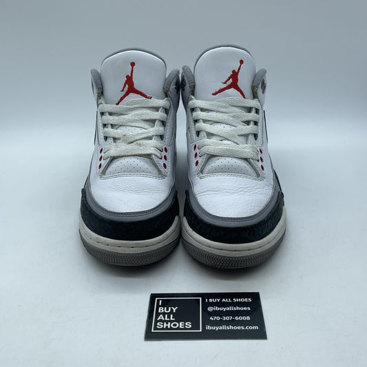 Size 7 - Jordan 3 Retro NRG Tinker Black White Suede Leather (AQ03835-160)