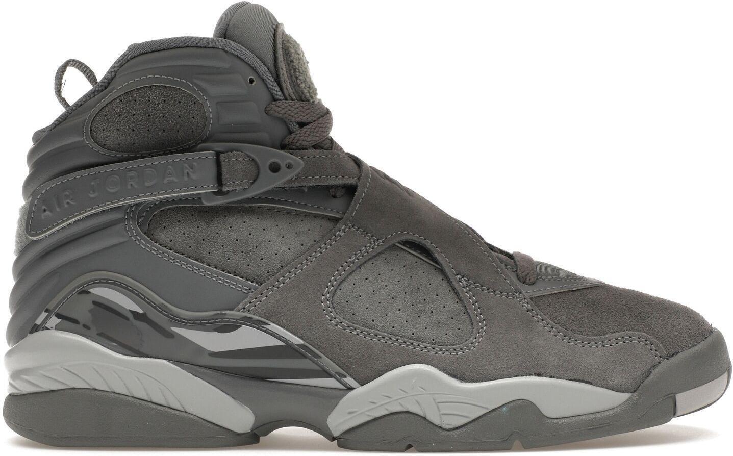 Size 14 - Air Jordan 8 Retro Cool Grey Suede Leather (305381-014)