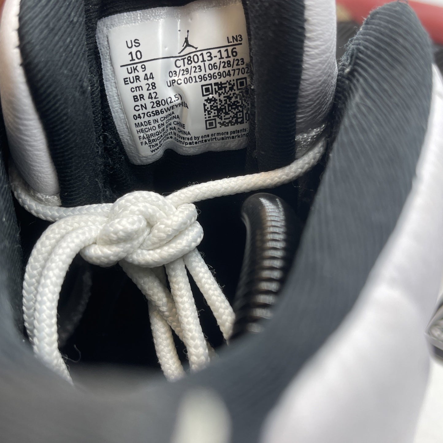 Size 10 - Jordan 12 Retro 2023 Mid Cherry White Red Black Leather (CT8013-116)