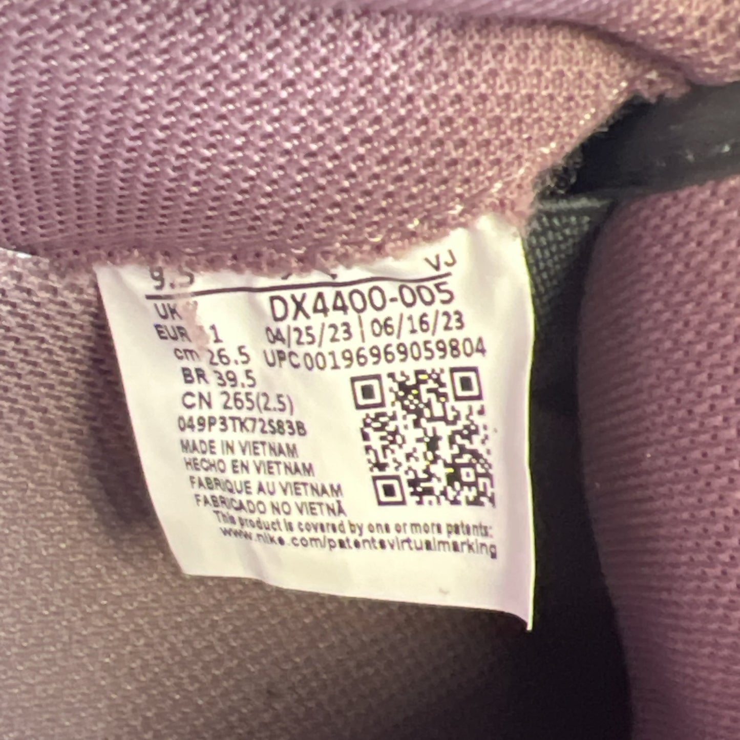 Size 9.5 - Air Jordan 2 Retro Off Noir Mauve W (DX4400-005)