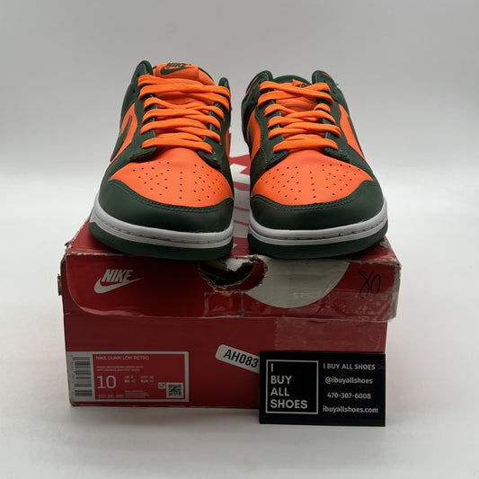 Size 10 - Nike Dunk Low Miami Hurricanes (DD1399-300)