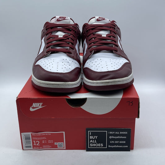 Size 12 - Nike Dunk Low Team Red White Leather (DD1391-601)
