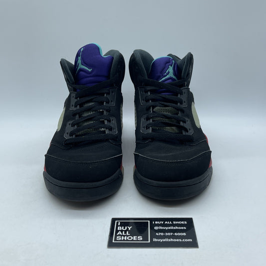 Size 8.5 - Jordan 5 Retro Top 3 Black Red Silver Suede (CIZ1786-001)