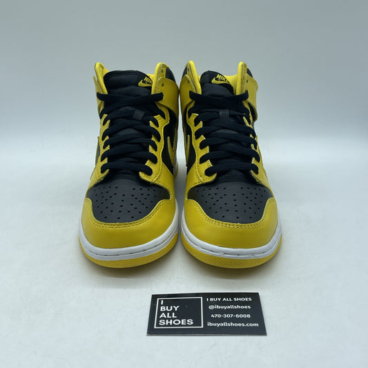 Size 7.5 - Nike Dunk SP 2020 High Iowa Yellow Black Leather (CZ8149-002)