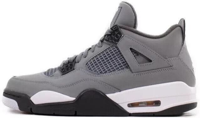 Size 7.5 - Air Jordan 4 Retro 2004 Cool Grey Black Suede (308497-001)