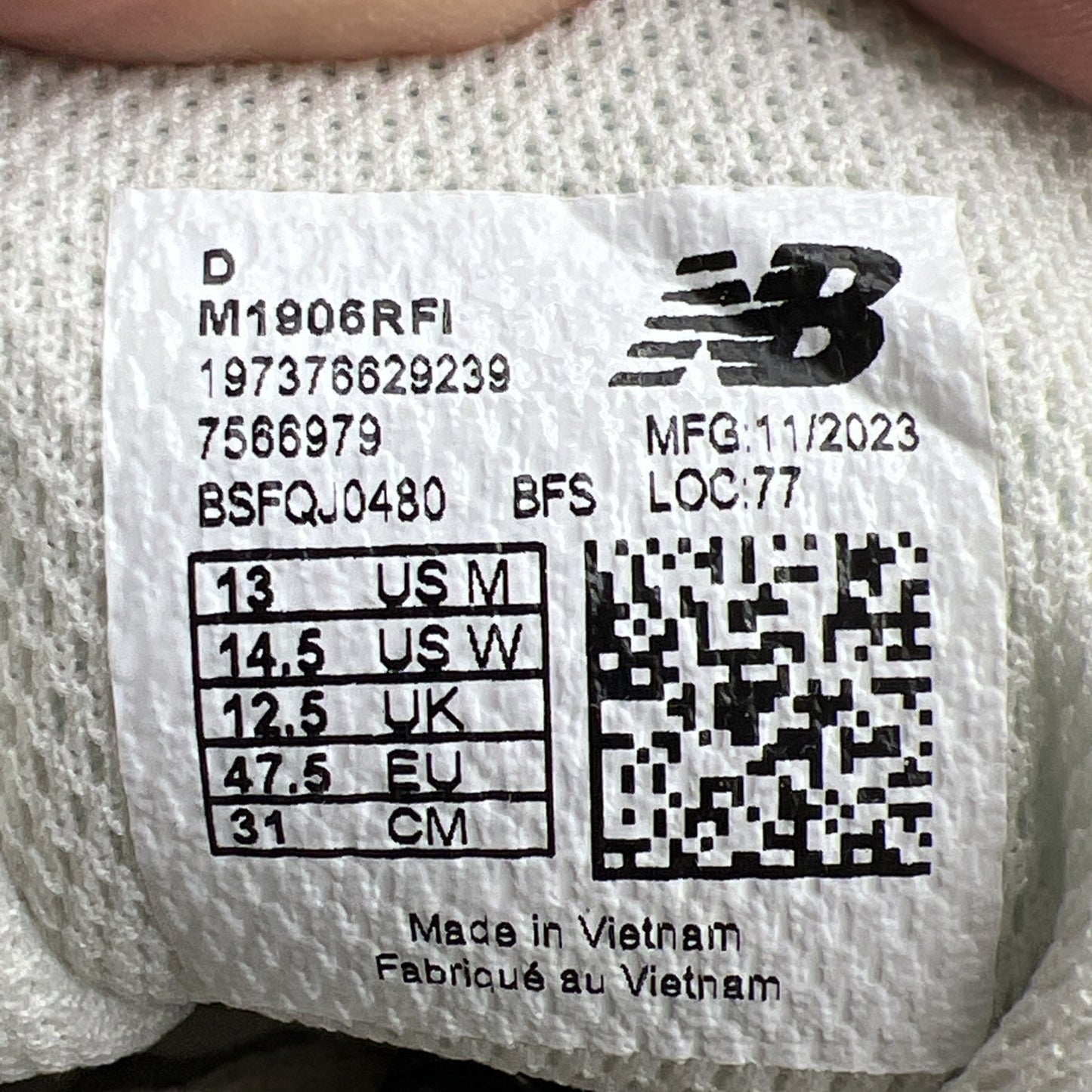 Size 13 - New Balance 1906R Beige Grey (M1906RFI)