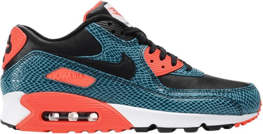 Size 9.5 - Nike Air Max 90 Anniversary Infrared Snake Leather (725235-300)