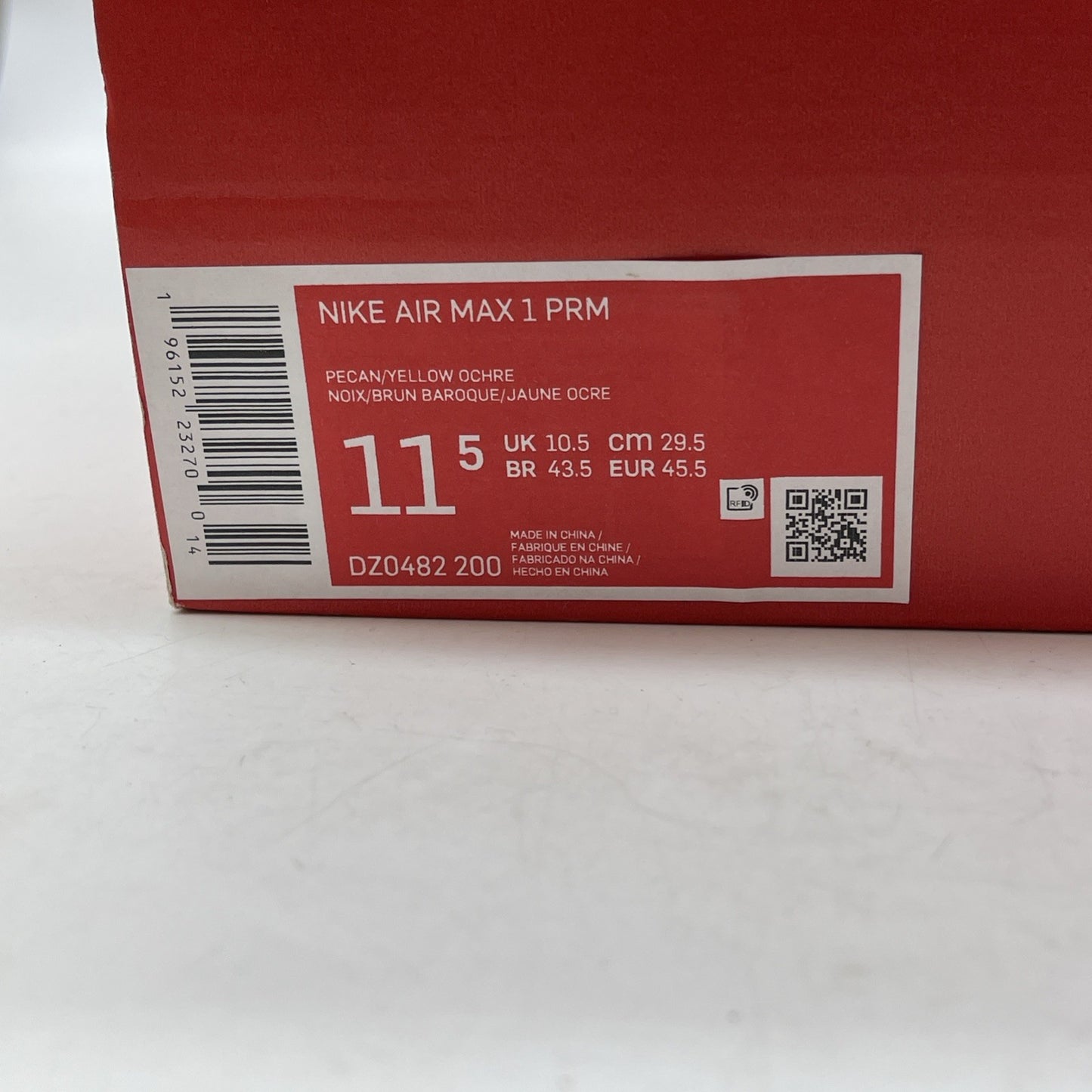 Size 11.5 - Nike Air Max 1 Premium Ugly Duckling - Pecan Suede (DZ0482-200)