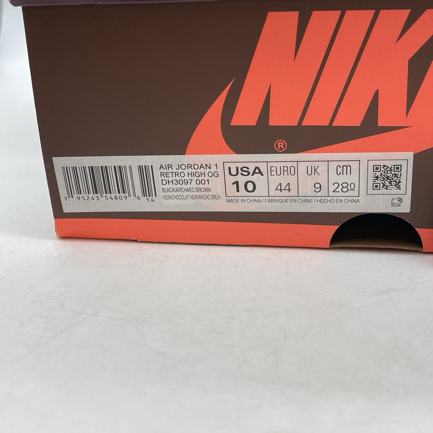 Size 10 - Jordan 1 High OG Crafted Brown White Suede Leather (DH3097-001)
