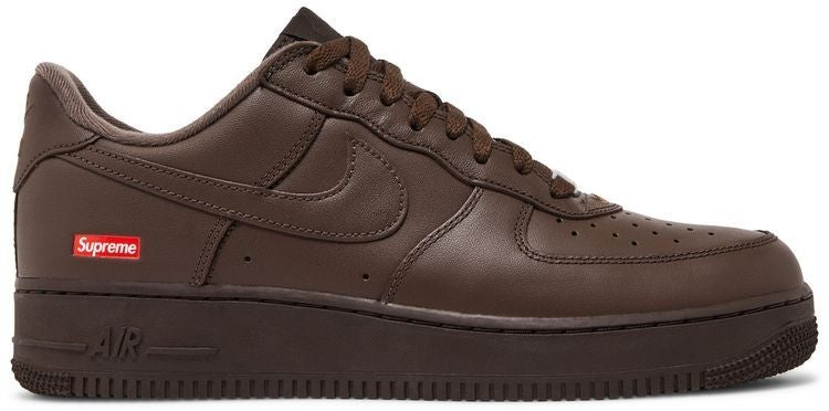 Size 13 - Nike Supreme x Air Force 1 Low Box Logo - Baroque Brown (CU9226-200)
