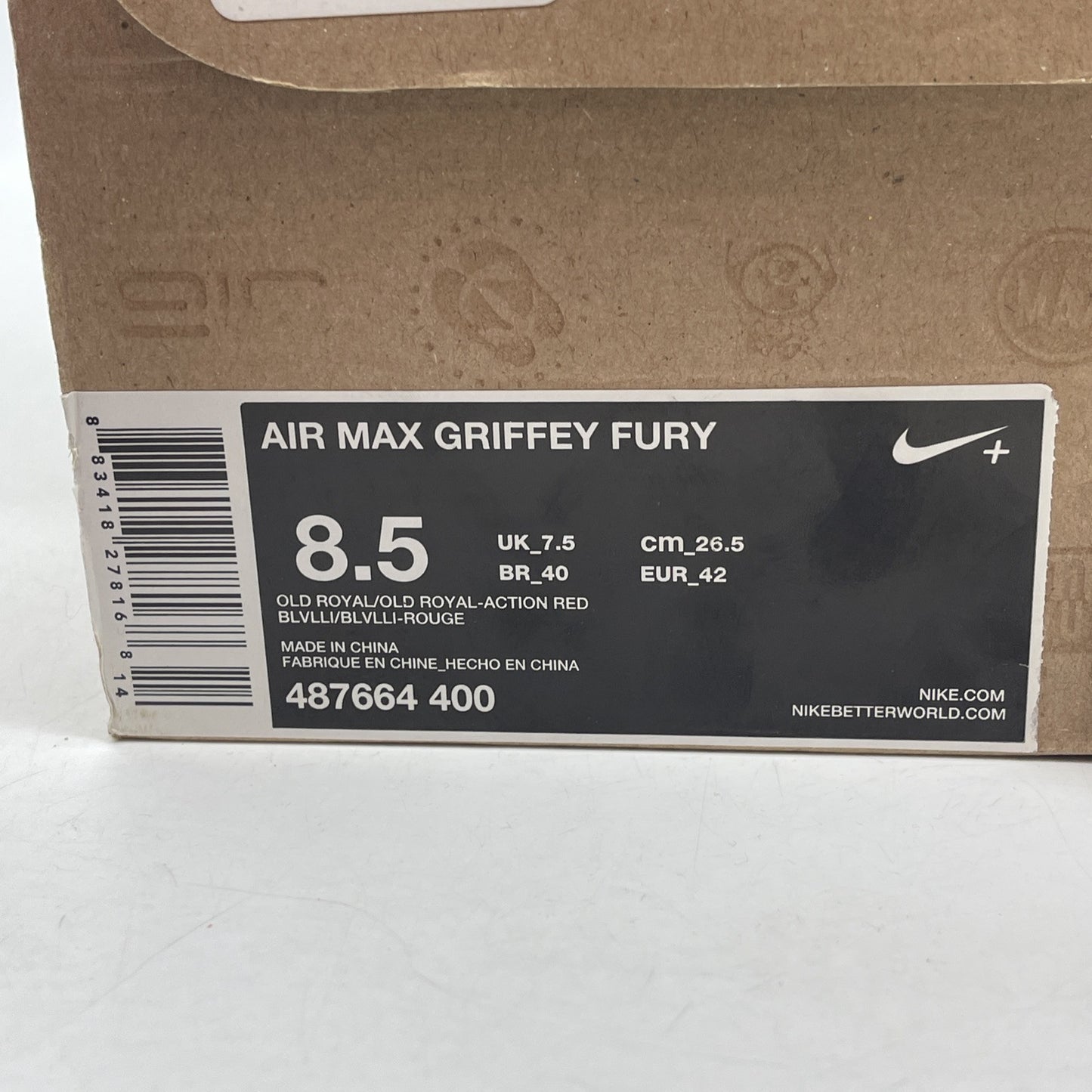 Size 8.5 - Nike Air Max Griffey Fury Jackie Robinson Blue Orange (487664-400)