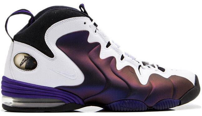 Size 13 - Nike Air Penny 3 White Black Suede Leather (304845-101)