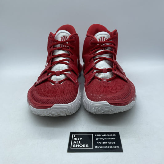 Size 12 - Nike Kyrie 7 TB University Red White Suede Leather (DA7767-603)