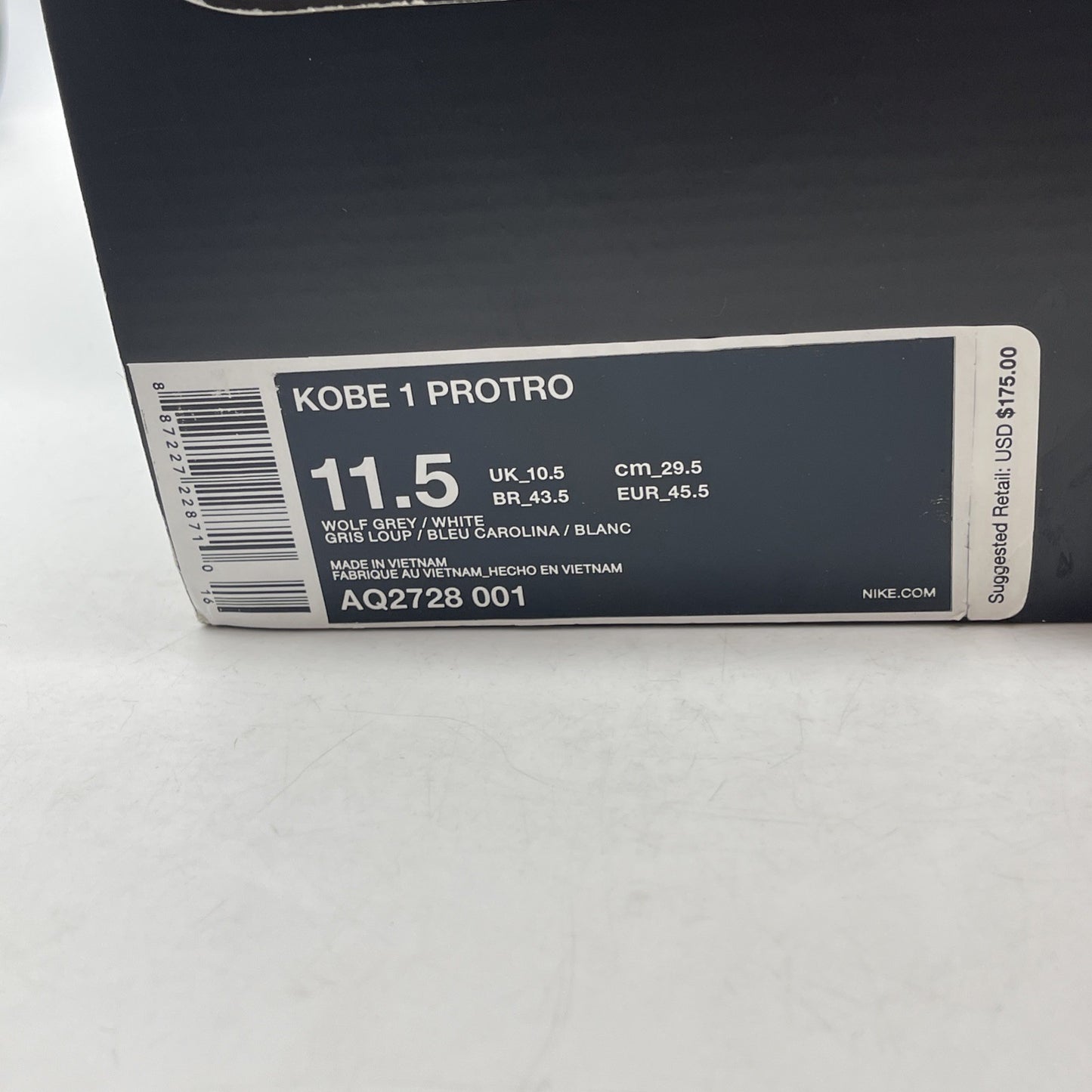 Size 11.5 - Nike Zoom Kobe 1 Protro 2018 MPLS
