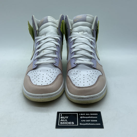 Size 9.5W - Nike Dunk High Lemon Twist Pink Purple Yellow Leather (DD1869-108)
