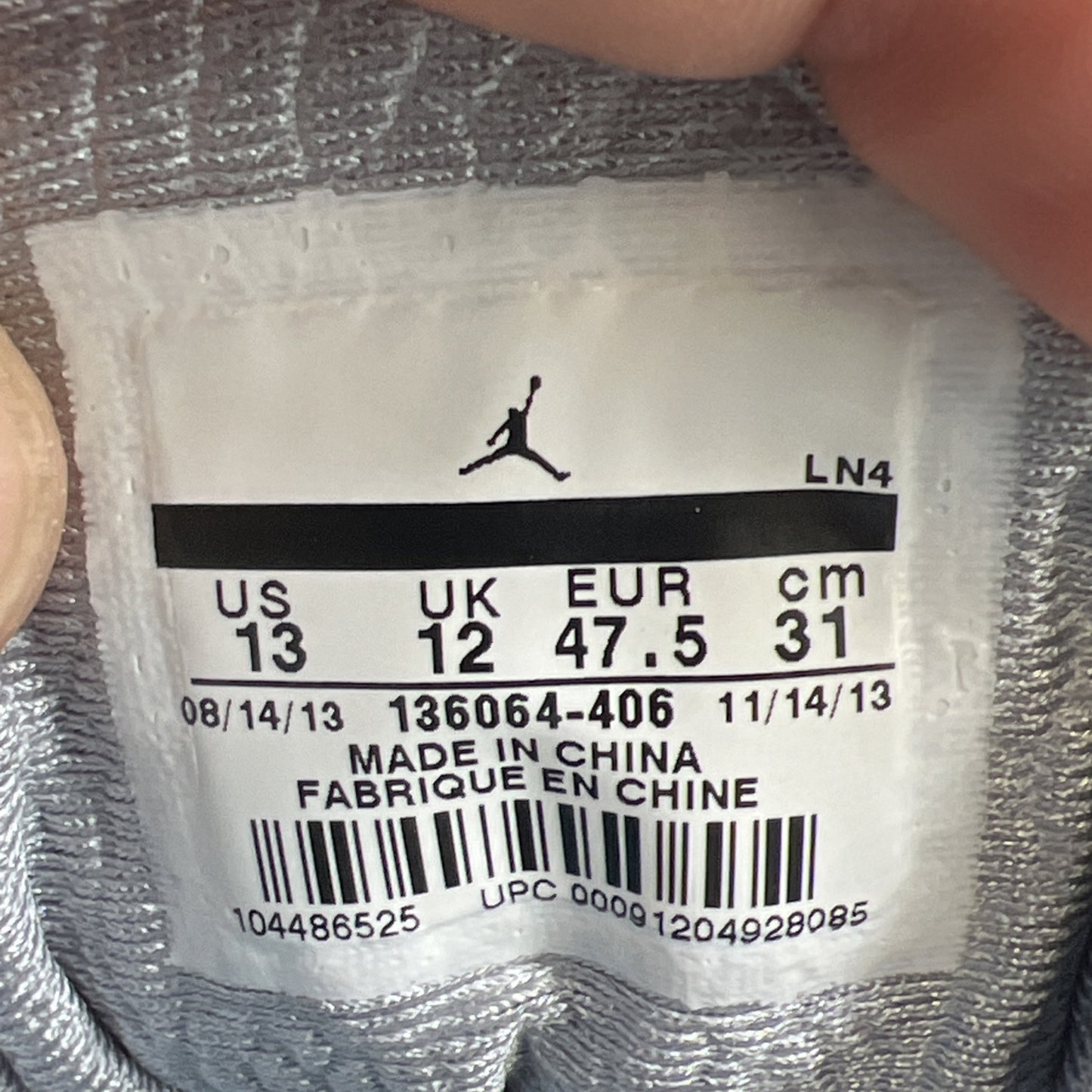Size 13 - Air Jordan 3 Retro Powder Blue (136064-406)