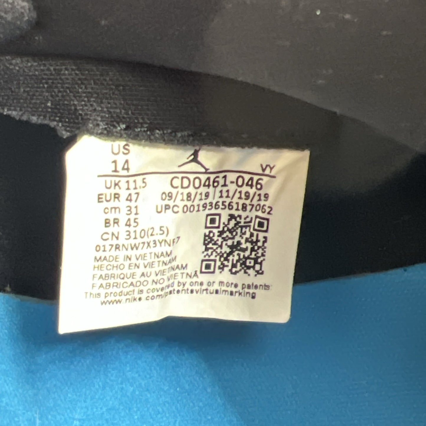 Size 14 - Air Jordan 1 High OG UNC To Chicago 2020 (CD0461-046)