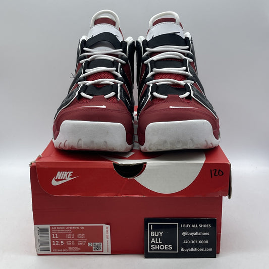 Size 11 - Nike Air More Uptempo 2021 Bulls Red Black Suede Leather (921948-600)
