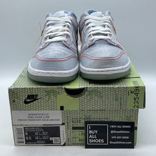 Size 8 - Nike Dunk Low x Union LA Passport Pack - Argon Suede (DJ9649-400)