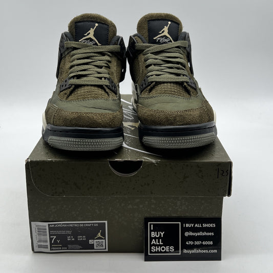 Size 7 - Air Jordan 4 SE Retro Low Craft - Olive (FB9928-200)